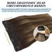 GOO GOO Balayage Chocolate Brown to Caramel Blonde Human Hair Extensions - 16 Inch Invisible Wire Hairpiece - Buy Online on SooperMarket.com