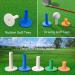 XMWangzi Golf Rubber Tees - 5 PCs for Driving, Putting, Chipping Practice | Suitable for Indoor & Outdoor Use with Golf Mats and Nets - Buy Online on SooperMarket.com