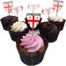 Georgia Flag Rugby Ball Food & Cupcake Picks Toppers Party Decorations (14 Pack) - Buy Online on SooperMarket.com
