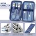 Professional Manicure Set for Men & Women - Stainless Steel Nail Care Tools with Travel Leather Case - Buy Online on SooperMarket.com