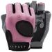 KANSOON Essential Breathable Workout Gloves, Weight Lifting Fingerless Gym Exercise Gloves with Curved Open Back, for Powerlifting, Women and Men Pink Medium