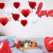 KatchOn Valentines Day Hanging Hearts - Pack of 9 | Valentine Honeycomb Hearts for Valentines Day Decorations | Red Paper Hearts for Valentine Hearts Decorations | Valentines Day Party Decorations - Buy Online on SooperMarket.com