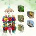 MQUPIN Big Bird Parrot Toy - Multi-Color Natural Wooden Blocks for Caciques Gray Parrots Macaws & Amazons - Climbing Chewing & Cleaning Fun - Buy Online on SooperMarket.com