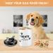 Fluffy Bellies Dog Treat Jar - 5 Cup Black White Ceramic Container - Farmhouse Dog Cookie Canister - Rustic Pet Food Jar - Buy Online on SooperMarket.com
