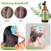 100% Organic Rosemary Oil for Hair Growth | Nourish Scalp & Stimulate Hair Growth with Essential Oil & Massager - Buy Online on SooperMarket.com