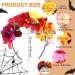 6 Pcs Mexican Rose Flower Crown Headband - Easter Wedding Floral Headbands for Masquerade & Cosplay - Buy Online on SooperMarket.com