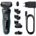 Braun Series 5 Electric Shaver with Beard Trimmer & Charging Stand | Wet & Dry, 100% Waterproof | Easy Clean System, 2 Pin Plug | Which Best Buy S5 50-M4500cs Mint Razor - Buy Online on SooperMarket.com