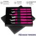 Silakor Eyelash Extension Tweezers Set - 6 Piece Stainless Steel Tweezers for Volume & Classic Lash Extensions - Pink - Buy Online on SooperMarket.com