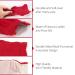Exfoliating Loofah Glove Scrubber Mitten | Double Sided Bath Sponge Mitten & Soap Bag for Foaming | Red - Buy Online on SooperMarket.com