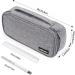 YOKUMA Pencil Case Large Capacity Pencil Pouch Aesthetic Zipper Pencil Box Back to School Supplies for College Student Teen Adults Travel Essentials Electronic Cable Organize Grey - Buy Online on SooperMarket.com