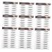 PLAFOPE Black Eyebrows 10pcs Imitation Eco Eyebrow Sticker Stickers Water Transfer Eyebrow Sticker Eyebrow Lines 6d
