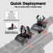 Premium QR-Laser Tactical Flip Up Iron Sights Set for Rifle | Low Profile Front Rear Red Dot | Picatinny & Weaver Rail Compatible - Buy Online on SooperMarket.com