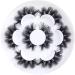 6D Fluffy Long Dramatic False Eyelashes - Soft Thick Reusable Natural Fake Eyelashes Pack (HFO1) for Stunning Makeup - Buy Online on SooperMarket.com