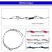 2 X 1.5m REFLECTIVE Dog Chains for Outside Tie Out Cable for Dogs Tether Steel Spiral Heavy Duty Ground Spike Stake (45cm) Dog Tether Outdoor Dog Camping Accessories Dog Lead Hook (Blue Reflective) Blue (Reflective) - Buy Online on SooperMarket.com