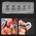 Demeras Silicone Mold Nail Art Nail Silicone Mold 14x10x1 Silicon Uv Nail Decoration Mold Nail Art Template Bear Pattern Decals Nail Diy Tools - Buy Online on SooperMarket.com