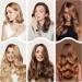 3 Barrel Curling Iron Wand - 1.25 Inch Ceramic Tourmaline Triple Barrel Hair Waver with Adjustable Temperature & LCD Display - Portable Rose Gold Crimper for Effortless Beach Waves - Buy Online on SooperMarket.com