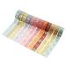 Lychii Washi Tape Set - 12 Rolls Vintage Masking Tape with Gold Foil - Oriental Aesthetic Journaling Supplies for Planner, Bujo & Artistic Projects - Buy Online on SooperMarket.com