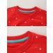 Girls Cotton Sweatshirt for Kids - Red, Long Sleeve Jumper, Age 4-5 Years - Buy Online on SooperMarket.com