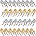 20 Pieces Reusable Nail Extension Forms Guide Protector Nail Tips Acrylic UV Gel Protector French Nail Forms for Nail Manicure Accessory Nail Salon Home Supply Gold  Silver