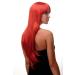 WIG ME UP Sexy Long Straight Fire Red Wig - 70cm Parting | Shop Internationally - Buy Online on SooperMarket.com