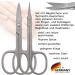 Three Swords Scissors Set - 2 Pcs | Extra Sharp Rustproof Nail & Skin Scissors | Made in Germany | Black Synthetic Leather Case - Buy Online on SooperMarket.com