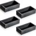 4 Pieces Graphite Ingot Mould Crucible Ingot Casting Mould Silver 1 KG Gold Ingot Mould for Gold Silver Metal Aluminum Copper Brass Melting Casting Refining (90 x 40 x 20 mm)