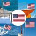 Yafeco U.S. 50 Star Sewn Boat Flag Set | Ensign Yacht Boat Ensign with Sewn Stripes | 12x18 inch - Buy Online on SooperMarket.com