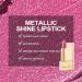 Oulac Metallic Pink Lipstick | Long-Lasting Vegan Lipcolor | Metallic Rose Shade | Cruelty-Free Lip Makeup - 4.3g - Buy Online on SooperMarket.com