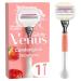 Gillette Venus Comfortglide Strawberry Edition Razor Women Women's Razor + 1 Razor Blade Strawberry Razor + 1 Blade