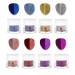 Revel Nail Dip Powder - Chrome Glitter Dip Powder for Nails, Chip Resistant Dip Nail Powder with Vitamin E and Calcium, DIY Manicure, 8-Pack Mirror Chrome