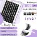 Lash Clusters 208 PCS D Curl Volume Individual Eyelash Extensions Kit - Soft Wispy False Lashes - DIY Lash Extensions 8-16mm - Comfortable Band - Pack of 1 - Buy Online on SooperMarket.com