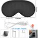 Silk Heated Eye Mask - USB Steam Warm Compress for Dry Eyes | Adjustable Temp Sleep Mask for Puffy Eyes | Relieves Chalazion, Blepharitis, Stye | 2 Pieces (Black/Grey) - Buy Online on SooperMarket.com