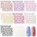 PAGOW 16 Sheets Heart Nail Art Stickers, 8 Color Love Heart Nail Decals Self-Adhesive Nail Stickers Fingernail Decoration for Women Girls Kids