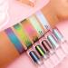 Ecofavor Liquid Eyeshadow Glitter MultiChrome Shimmer Duochrome - Color Shift Silver Light Green to Teal #7 - Buy Online on SooperMarket.com