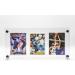 Acrylic Trading Card Frame Holder Stand Display - 3 Slots UV Filtering Screwdown - Buy Online on SooperMarket.com