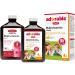 Wampole Duo Adult Multivitamins Liquid and Adorable Kids Multivitamins Liquid 2 x 350 ml