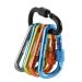 Gimar's carabiner Klien 6 cm mini carabiner with screw cap carabiner key rings 6 pieces carabiner hooks for camping fishing hiking or traveling ... colorful