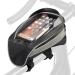 Bike Handlebar Bag for Phone - Top Tube Cycling Accessories with Waterproof Transparent Pouch for Adult Mountain and Road Bicycles with Reflective Material for Safety - Bikepacking Front Bag All Devices/Phone Bag (Top Tube)
