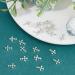 30Pcs Silver Pearl Cross Nail Charms - Antique Style Rhinestones for Women's DIY Nail Art - Buy Online on SooperMarket.com