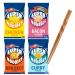 Bachelors Super Noodles Instant Snack Variety Pack: Bacon Chicken BBQ Beef and Curry Flavour 90g Each bundled with Reusable Bamboo Chopsticks