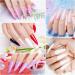 Nail Dip Powder Starter Set - 8 Colors (Clear White Pink) with Base Top Coat Activator & Brush for DIY & Salon Nail Art - Buy Online on SooperMarket.com