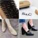 Stone and Clark Horse Hair Shoe Brush - Premium Leather Polish Brush with 100% Horse Hair Bristles - Concaved Beech Wood Handle - Travel Set - Buy Online on SooperMarket.com