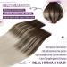 Buy Laavoo Real Hair Tape Extensions - Brown Ombre & Balayage 50g 20pcs 45cm - Premium Quality Remy Hair - Buy Online on SooperMarket.com