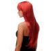 WIG ME UP Sexy Long Straight Fire Red Wig - 70cm Parting | Shop Internationally - Buy Online on SooperMarket.com
