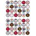 48 PRECUT Fathers Day Edible Mini Cupcake Toppers - Premium Thickness SWEETENED VANILLA - wafer card disc cake decorations