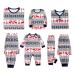 PATPAT Family Christmas Pjs Matching Sets Reindeer and Snowflake Patterned Sleepwear Xmas PJS Set for Couples and Kids Kids 6-7 Years Bluewhite