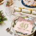 40 Pink Napkins for 40th Birthday Celebration | 40 Pieces 33x33cm Paper Napkins for Party Decorations - Buy Online on SooperMarket.com