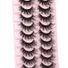 False Eyelashes - 10 Pairs Faux Mink Fluffy 3D Effect Natural Styles - Buy Online on SooperMarket.com