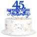 Cyodoos 1 Pcs 45th Sapphire Years Anniversary Cake Toppers 45th Sapphire Years Anniversary Heart Cake Decoration Celebration Party Supplies Birthday Party Decoration blue
