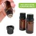 Refillable Empty Amber Glass Bottles for Essential Oils - 12 Pack with Dropper and Cap - DIY Aromatherapy Kit - Buy Online on SooperMarket.com